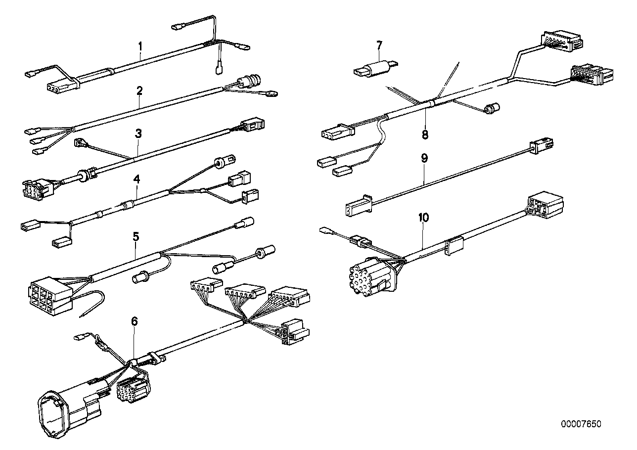 VARIOUS ADDITIONAL WIRING SETS