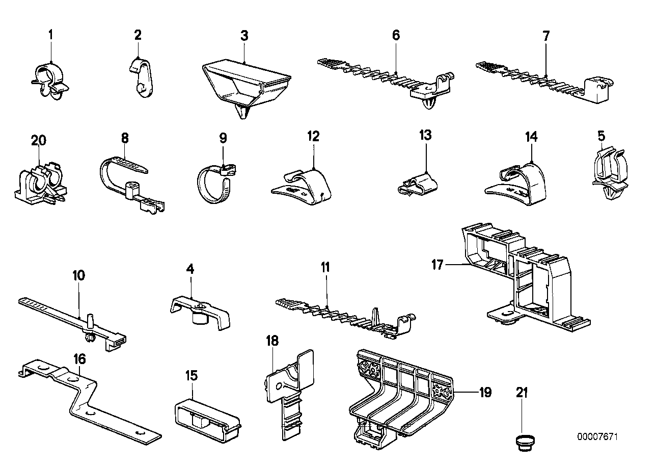 CABLE CLAMPS/CABLE HOLDER