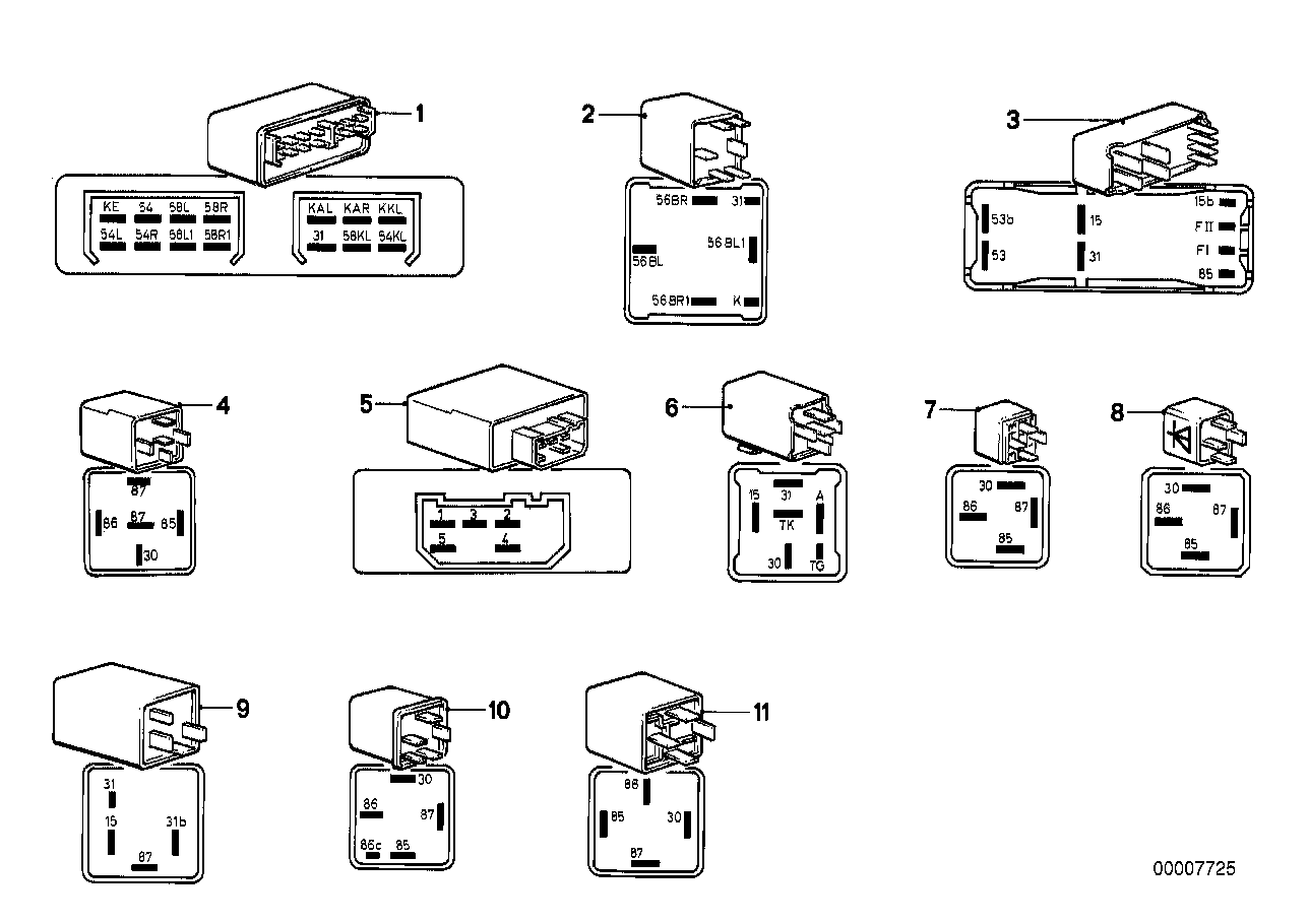 CONTROL UNITRELAIS CONNECTIONS