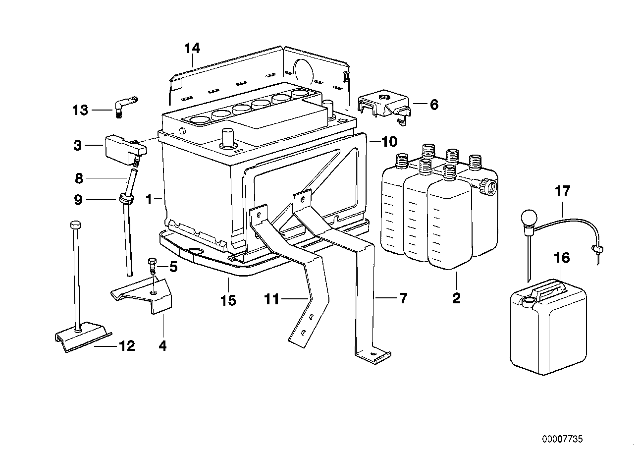 EMPTY BMW BATTERY