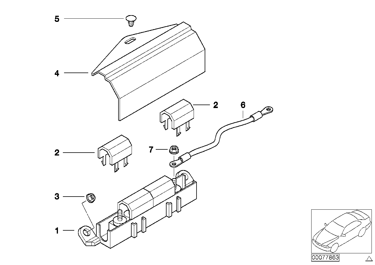 SINGLE COMPONENTS FOR FUSE HOUSING