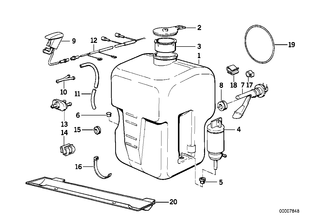 SINGLE PARTS FOR WINDSHIELD CLEANING