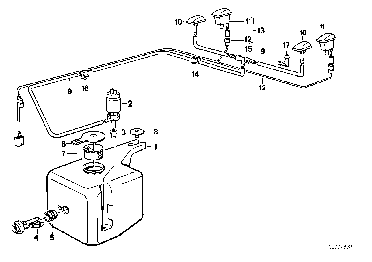 SINGLE PARTS FOR WINDSHIELD CLEANING