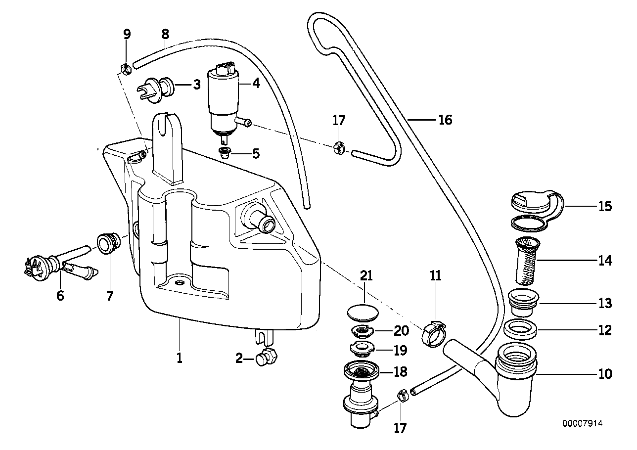 SINGLE PARTS FOR REAR WINDOW CLEANING