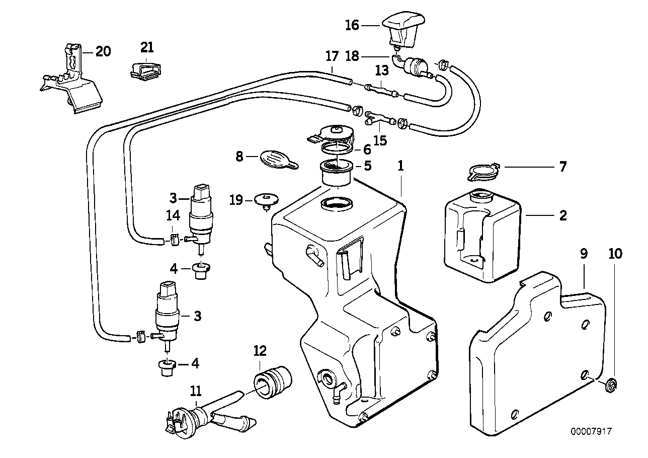 SINGLE PARTS FOR WINDSHIELD CLEANING