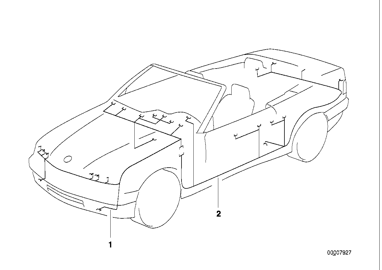 CABLE HARNESS SECTOR REAR