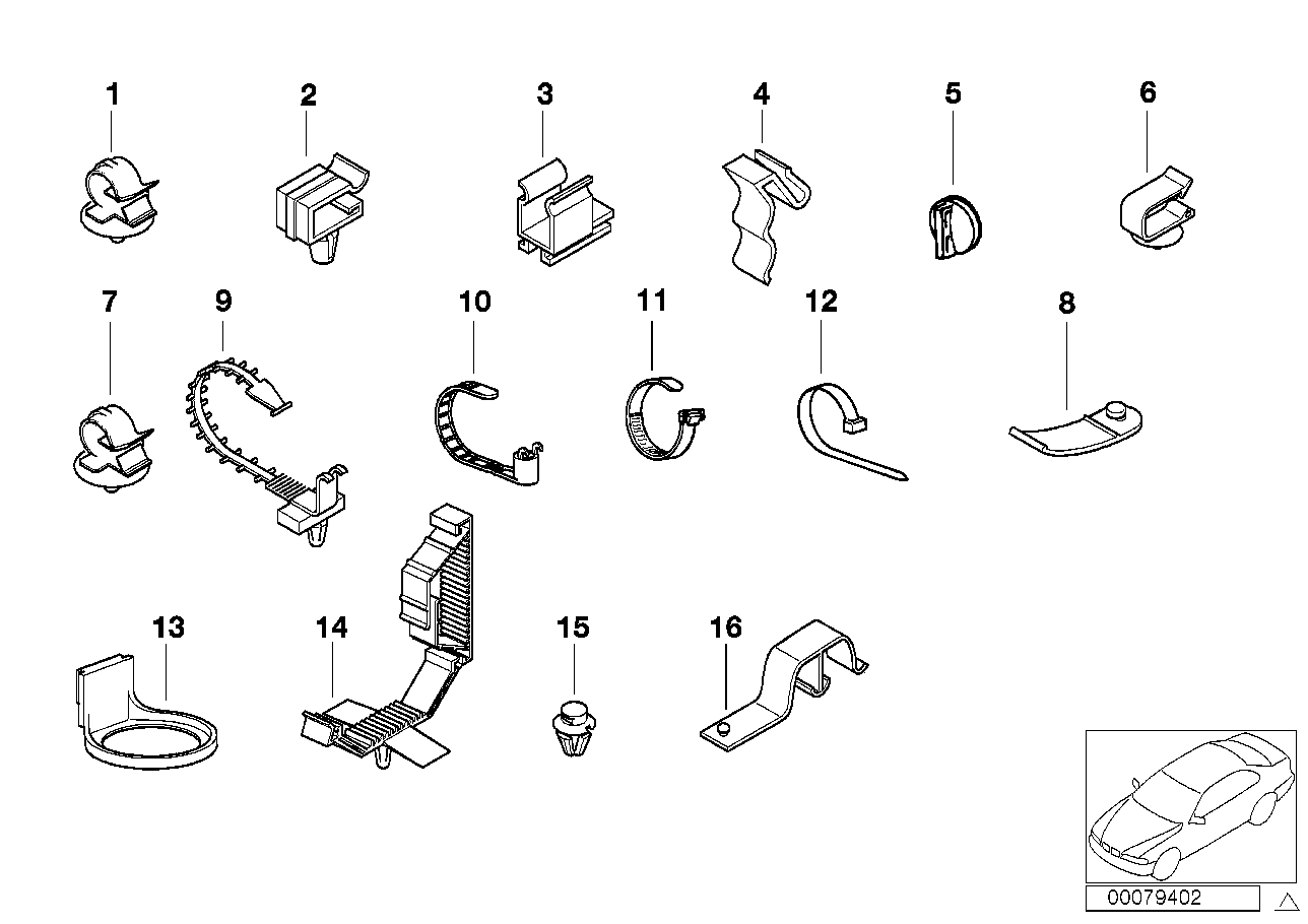 VARIOUS CABLE HOLDERS