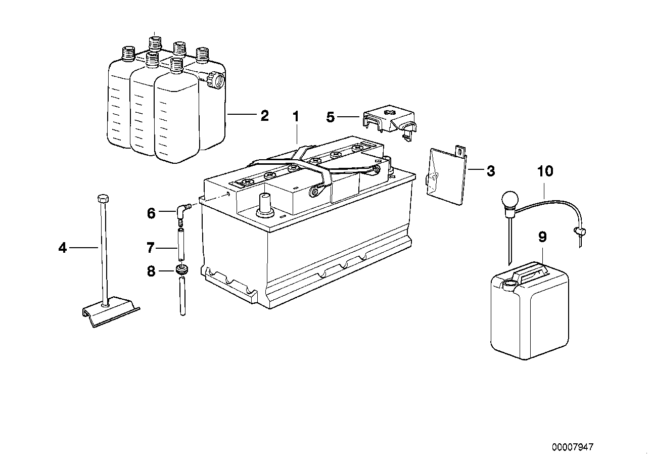 EMPTY BMW BATTERY