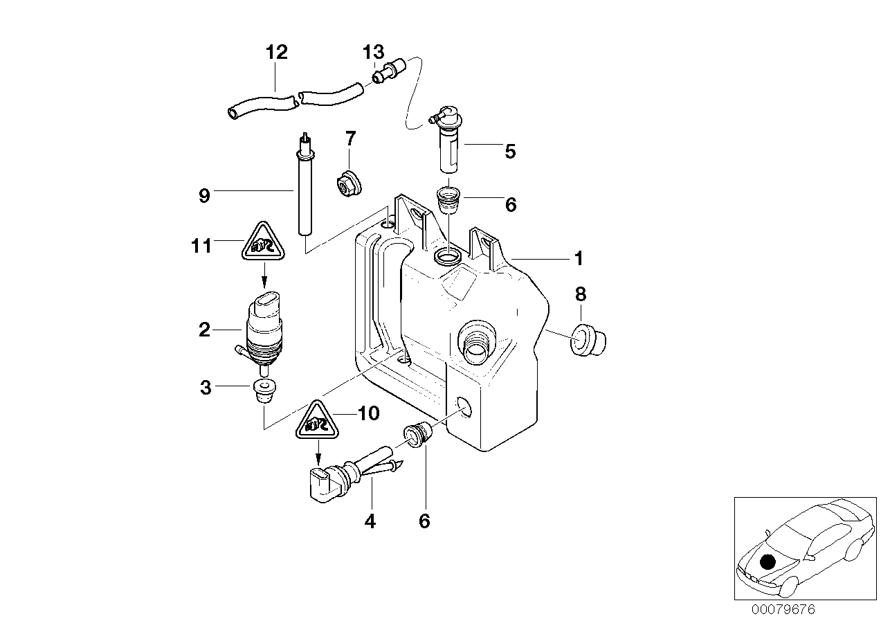 WINDSHIELD CLEANING CONTAINER