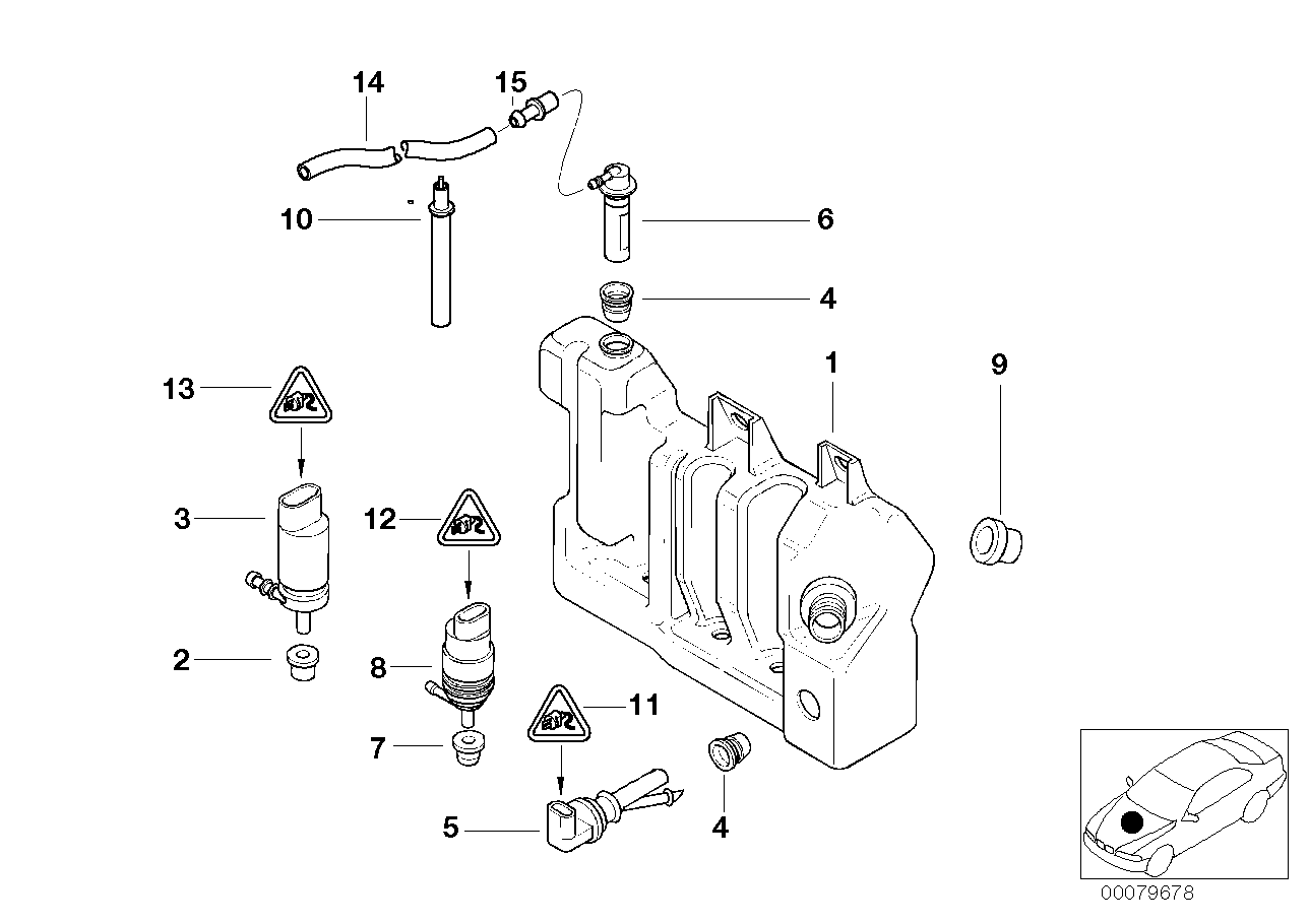 HEAD LAMP CLEANING DEVICE CONTAINER