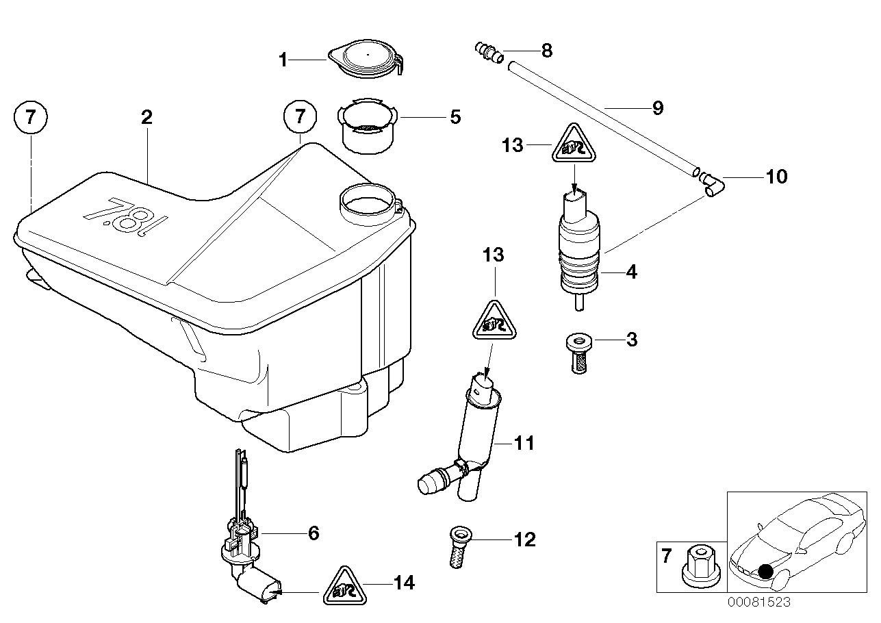 HEAD LAMP CLEANING DEVICE CONTAINER