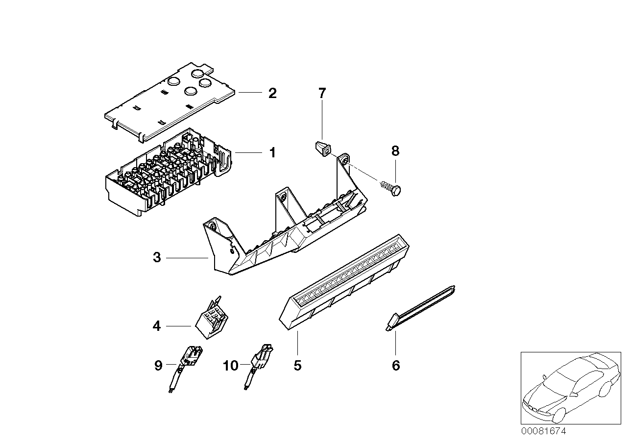 SINGLE COMPONENTS FOR FUSE HOUSING