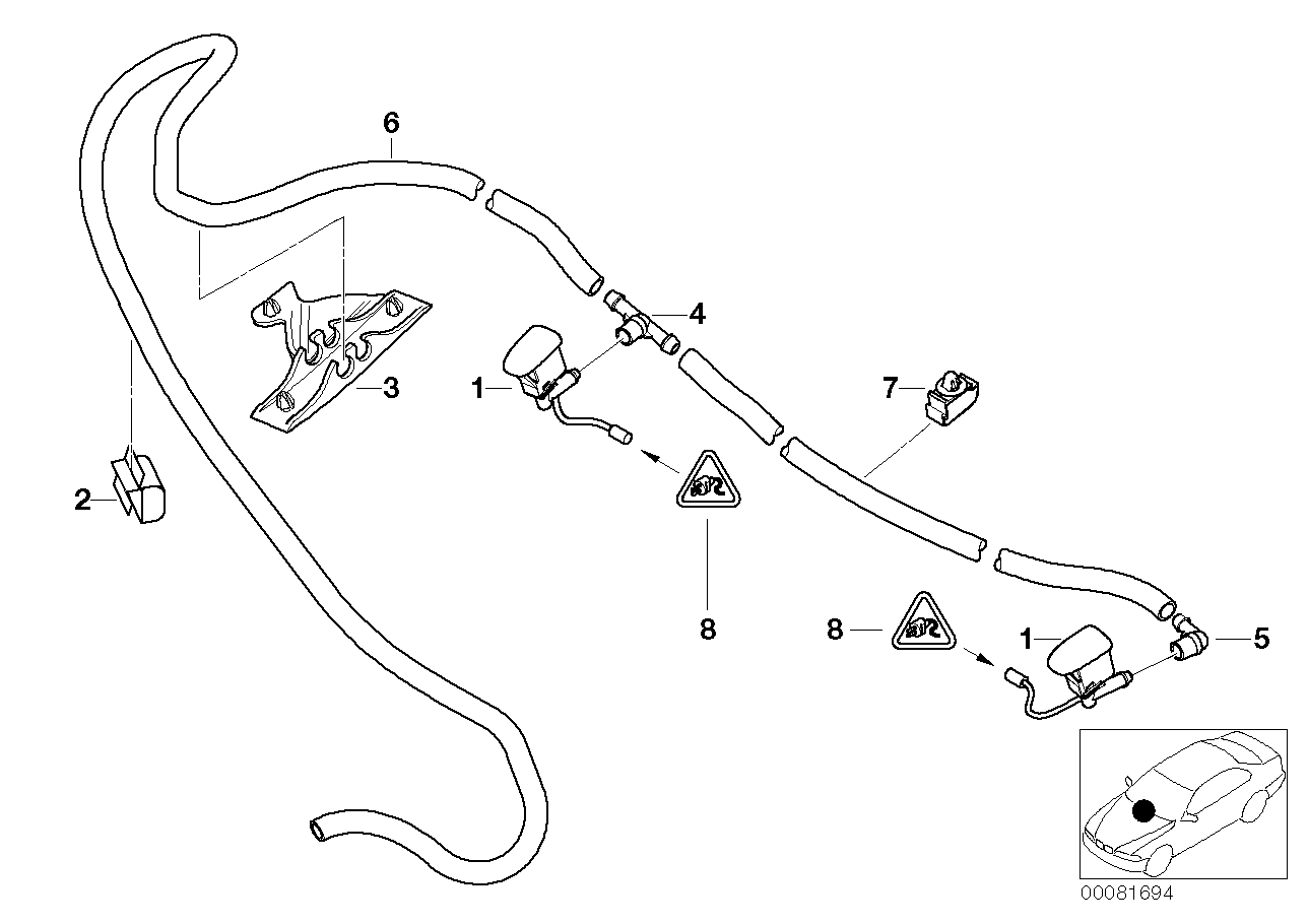 SINGLE PARTS FOR WINDSHIELD CLEANING