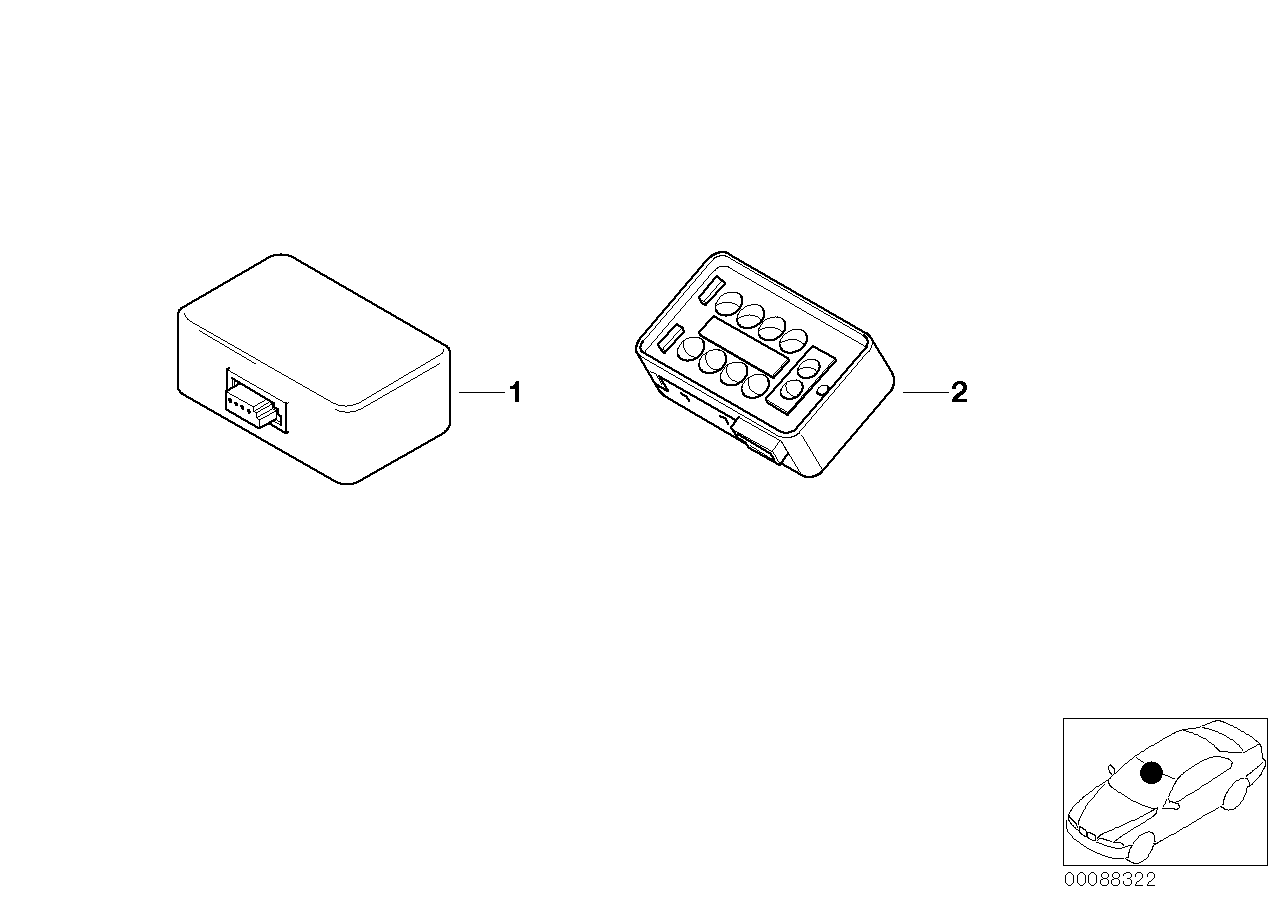 SINGLE COMPONENTS F RAIN SENSOR