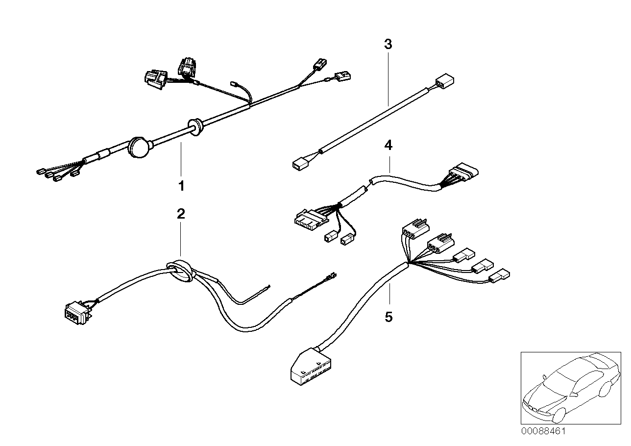 VARIOUS ADDITIONAL CABLE HARNESSES