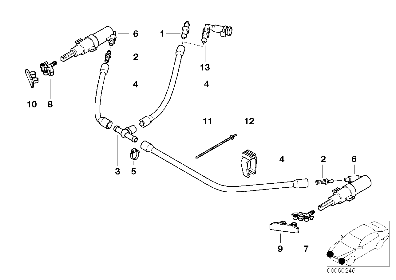 SINGLE PARTS FOR HEAD LAMP CLEANING