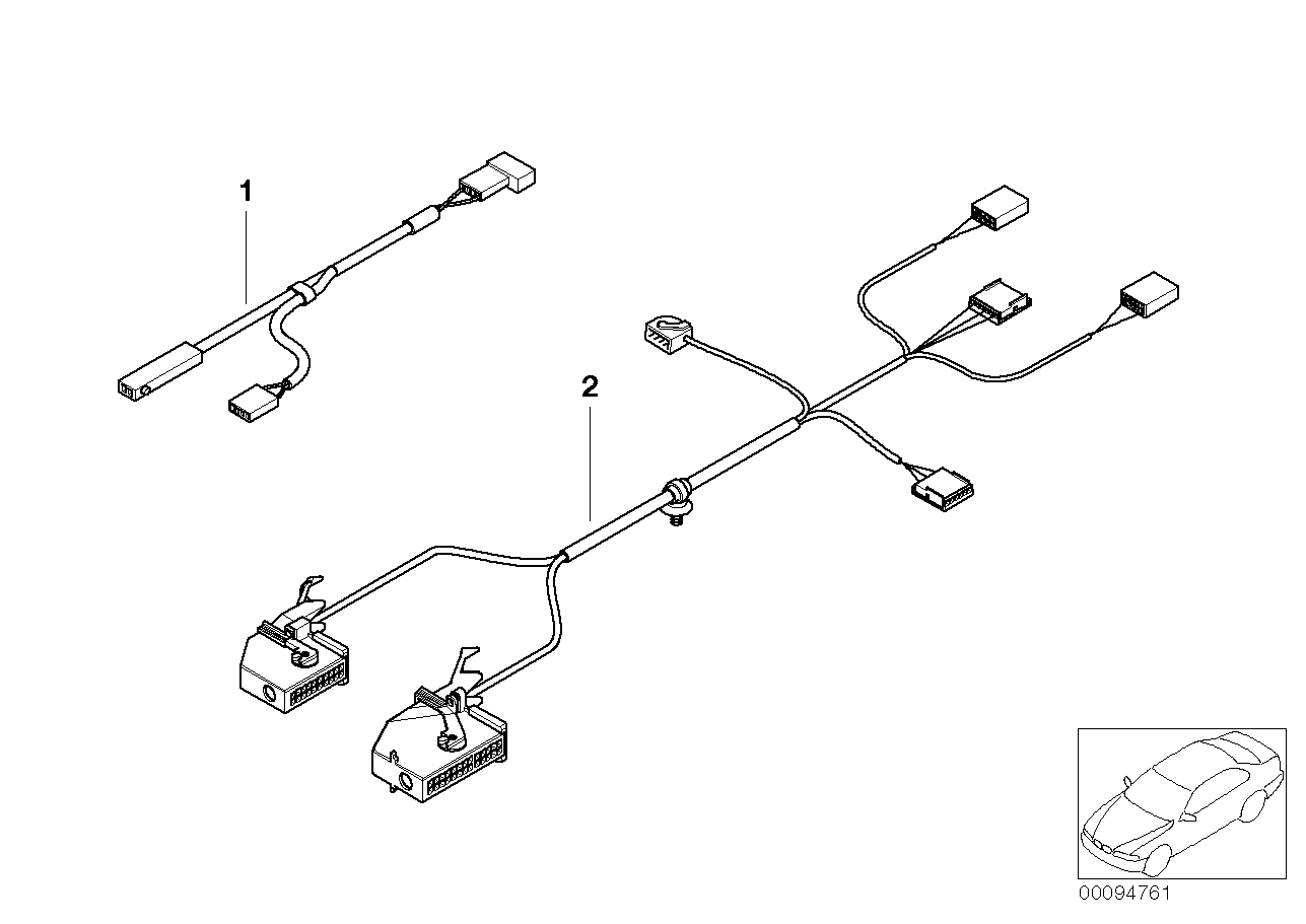 SET OF CABLES, CENTER ARMREST