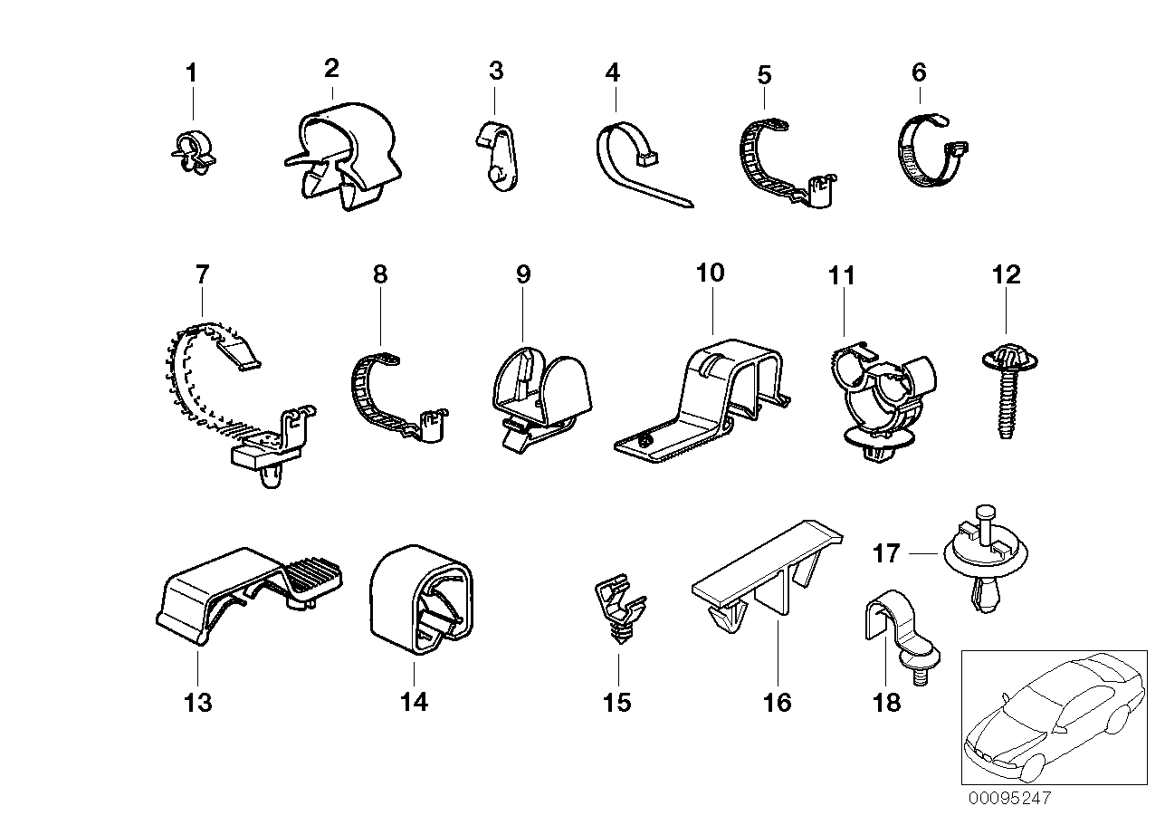 VARIOUS CABLE HOLDERS