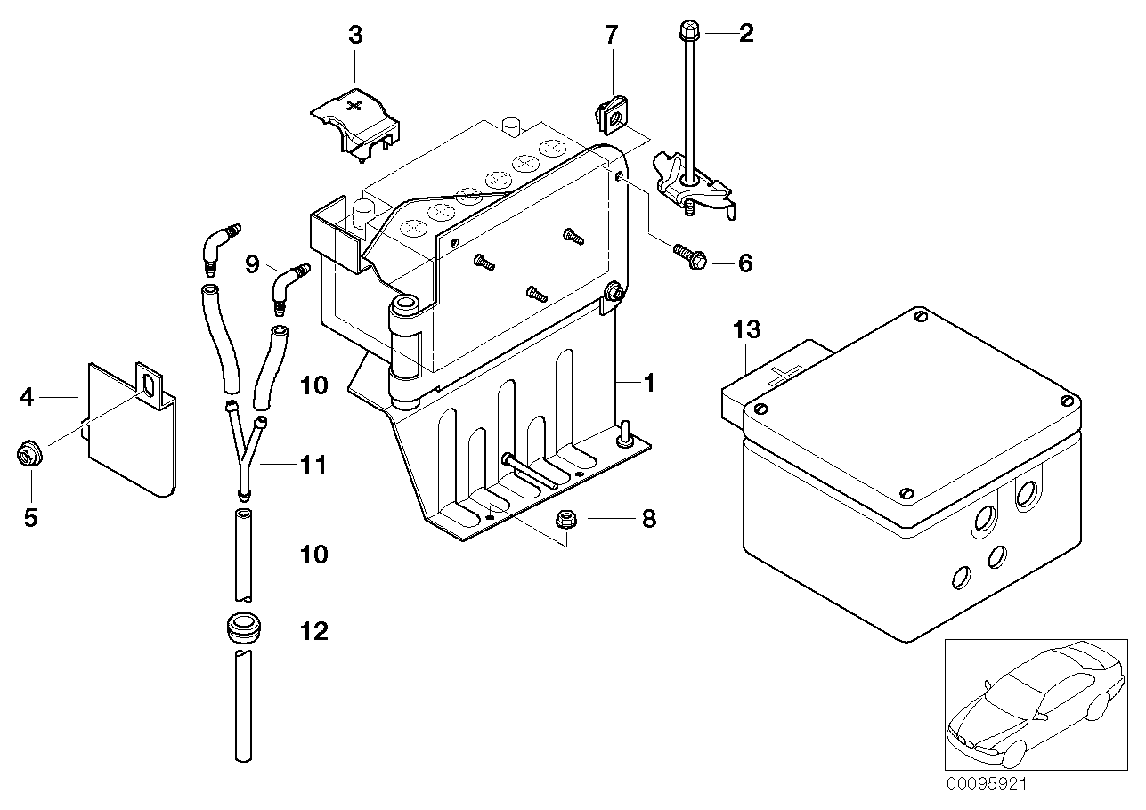 MOUNTING PARTS FOR 2ND BATTERY