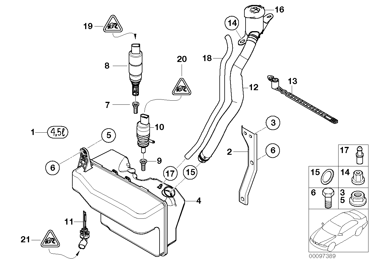 RESERV.,WINDSHIELD/HEADLIGHT WASHER SYST