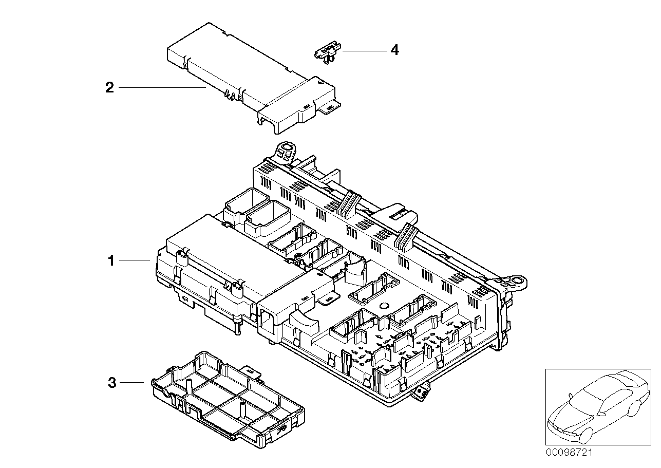 SINGLE COMPONENTS, FUSE BOX, INTERIORS